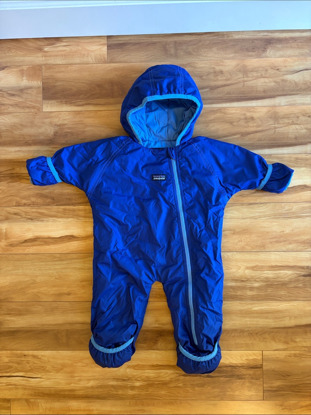 Patagonia Blue Infant Bunting 12-16 lbs